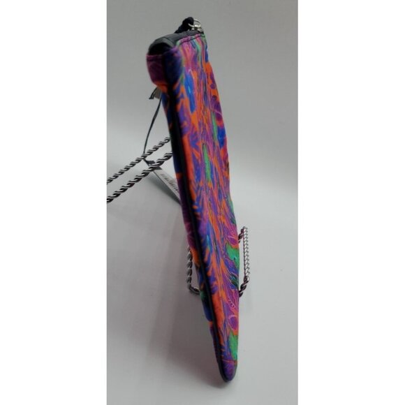 VILEBREQUIN Pink Blue Multicolored Hibiscus Floral Beach Pouch Clutch MEDIUM NWT - Picture 8 of 13